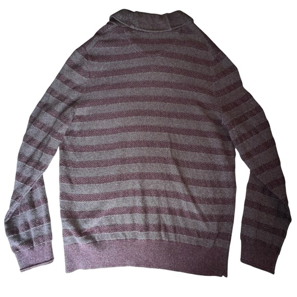 Jos. A. Bank 1905 Pullover Sweater Mens XL Knit Ribbed‎ Long Sleeve Cotton Red - Picture 3 of 10